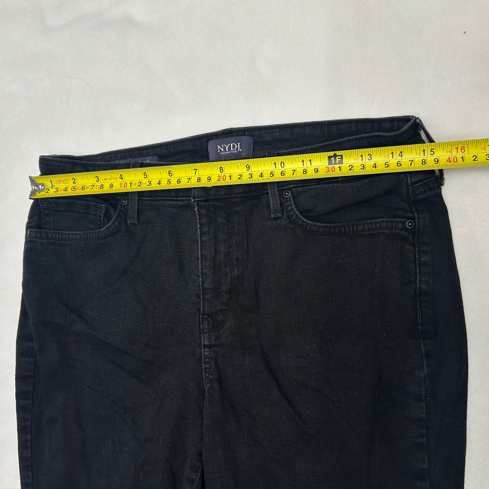 NYDJ Alina Legging Black Jeans Lift Tuck Technology Womens Size 8 - Picture 7 of 11